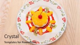  Presentation with exercise kids kid doing fitness - Amazing presentation theme having cherries free - panna cotta dessert for kids backdrop and a coral colored foreground