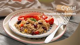 Presentation with quinoa - Cool new presentation design with cherries free - salad with quinoa tomato backdrop and a coral colored foreground