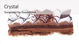  Presentation with chicken poultry farm white layer - Slides having cherries free - single layered chocolate cake background and a white colored foreground