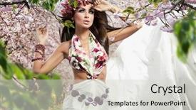  Presentation with orchard - Slides consisting of cherries free - stunning brunette beauty background and a light gray colored foreground