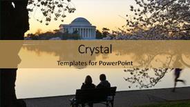  Presentation with thomas jefferson - Presentation with cherry blossom festival at tidal background and a yellow colored foreground