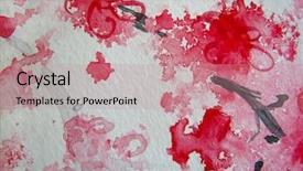  Presentation with cherry - Colorful PPT theme enhanced with white floral scrapbook black - cherry blossoms watercolor 6 backdrop and a coral colored foreground