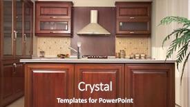  Presentation with granite - Presentation theme with cherry drawers and granite countertops background and a tawny brown colored foreground