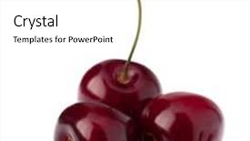  Presentation with cherry - Theme with cherry isolated on white background background and a white colored foreground