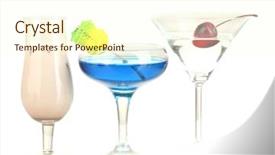  Presentation with alcoholic - Presentation theme enhanced with cherry liqueur - variety of alcoholic drinks isolated background and a  colored foreground