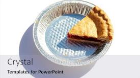  Presentation with cherry - Presentation design with cherry-pie-homemade-cherry-pie background and a light blue colored foreground