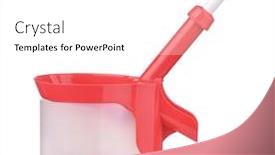  Presentation with container - Presentation enhanced with cherry-pitter-with-stone-catcher background and a white colored foreground