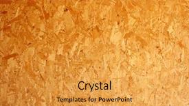  Presentation with chip - Beautiful PPT theme featuring cherry production - seamless chip wood wall backdrop and a yellow colored foreground