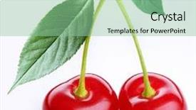  Presentation with cherry - Theme featuring cherry background and a seafoam green colored foreground