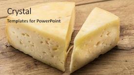  Presentation with homemade pastry apple pie pies - PPT theme consisting of ches - pieces of homemade cheese background and a  colored foreground