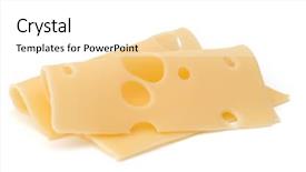  Presentation with two roads - Slide deck with ches - two cheese slices isolated background and a  colored foreground