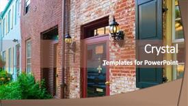  Presentation with canal - Slides with chesapeake and ohio canal national background and a coral colored foreground