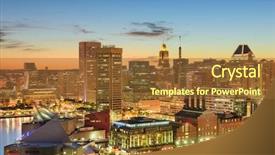  Presentation with maryland - Beautiful slides featuring chesapeake bay - baltimore maryland usa downtown cityscape backdrop and a tawny brown colored foreground