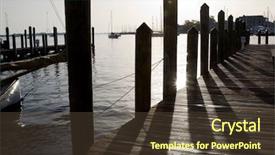 Presentation with maryland - Amazing slides having chesapeake bay - shadows cast from the pilings backdrop and a tawny brown colored foreground