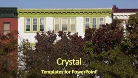  Presentation with maryland - Audience pleasing PPT theme consisting of chesapeake bay - tops of colorful buildings backdrop and a tawny brown colored foreground