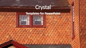  Presentation with shingles roof - Theme enhanced with chesapeake bay - windows and shingles background and a tawny brown colored foreground