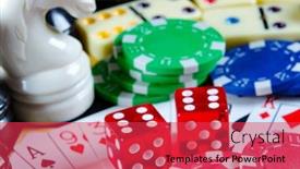  Presentation with chess stylized - PPT layouts featuring chess and other gaming accessories background and a red colored foreground