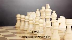  Presentation with chess pieces - Amazing PPT theme having chess board with chess pieces backdrop and a  colored foreground
