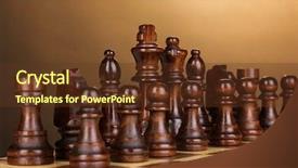  Presentation with chess pieces - Audience pleasing presentation theme consisting of chess board with chess pieces backdrop and a  colored foreground