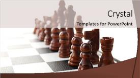  Presentation with chess board - Presentation having chess board with chess pieces background and a lemonade colored foreground