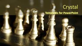  Presentation with chess board - Cool new presentation theme with chess board backdrop and a tawny brown colored foreground
