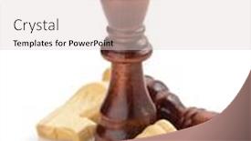  Presentation with chess - Presentation theme enhanced with chess figures isolated on white background background and a lemonade colored foreground