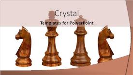  Presentation with chess - PPT layouts with chess-figures-isolated background and a coral colored foreground