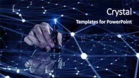  Presentation with strategy plan - PPT theme featuring battle plan - business leadership strategy background and a navy blue colored foreground