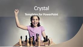  Presentation with soil the mind - Beautiful slides featuring chess game for clever mind backdrop and a gray colored foreground