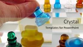  Presentation with chess - Theme consisting of chess game background and a coral colored foreground