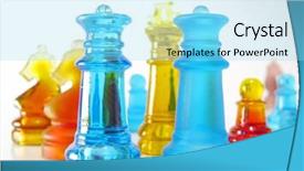  Presentation with chess - PPT layouts consisting of chess made of glass background and a arctic colored foreground