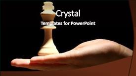  Presentation with black hand - Amazing theme having chess piece in hand isolated backdrop and a black colored foreground