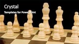  Presentation with chess board - PPT layouts enhanced with chess piece on board isolated on black background background and a black colored foreground