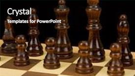  Presentation with chess board - Presentation theme having chess piece on board isolated on black background background and a black colored foreground