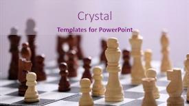  Presentation with board game - Cool new theme with chess pieces and game board backdrop and a lemonade colored foreground