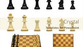  Presentation with complete - Beautiful presentation design featuring chess-pieces-and-some-complete backdrop and a cream colored foreground