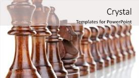  Presentation with chess pieces - Slide deck enhanced with chess pieces isolated on white background and a  colored foreground