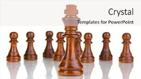  Presentation with chess pieces - PPT theme having chess pieces isolated on white background and a  colored foreground