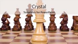  Presentation with chessboard - PPT theme having chess pieces on a chessboard background and a lemonade colored foreground