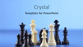  Presentation with blue chess - 