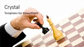  Presentation with chess - Amazing theme having chess player making his next backdrop and a sky blue colored foreground