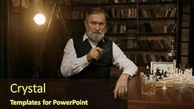  Presentation with cigar - Slides having chess-player-smoking-cigar background and a wine colored foreground