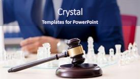  Presentation with lawyer - PPT theme featuring chess to train his court background and a navy blue colored foreground