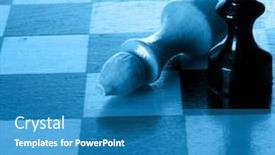  Presentation with chess - Beautiful presentation featuring chess backdrop and a teal colored foreground