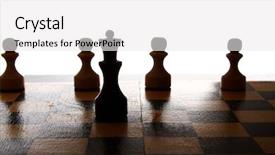  Presentation with chess - Presentation theme with chess background and a white colored foreground