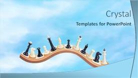  Presentation with sky - Cool new slides with chessmen-in-the-sky backdrop and a arctic colored foreground