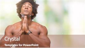  Presentation with hands and face - Amazing theme having chest god - afro american shirtless man showing backdrop and a red colored foreground