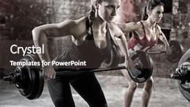  Presentation with information security training - Cool new theme with chest heaviness - young bodybuilders have training backdrop and a dark gray colored foreground