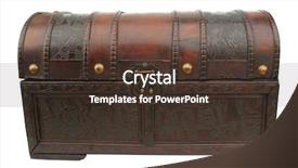  Presentation with old books on a wooden - Cool new presentation with chest old wooden case trunk backdrop and a tawny brown colored foreground