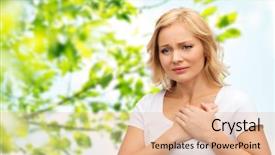  Presentation with heart disease - Presentation theme featuring chest pain - people healthcare heart disease background and a lemonade colored foreground